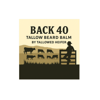 Back 40 Tallow Beard Balm – Green & Woody Scent