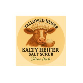 Salty Heifer – Tallow Salt Scrub