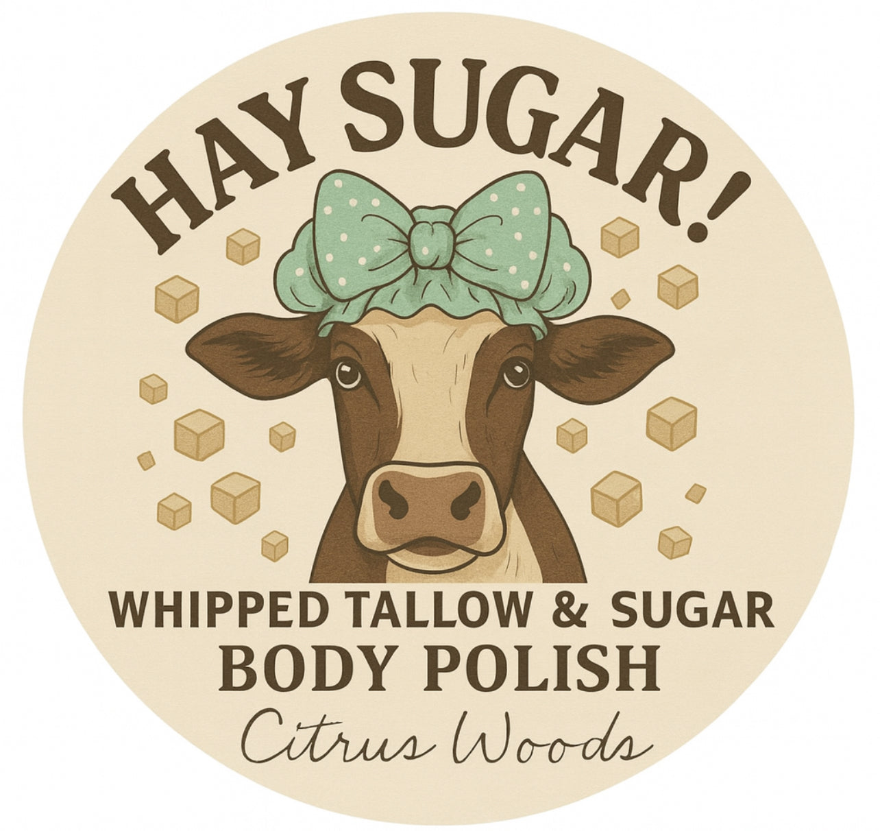 Hay Sugar! – Citrus Woods Tallow Sugar Scrub