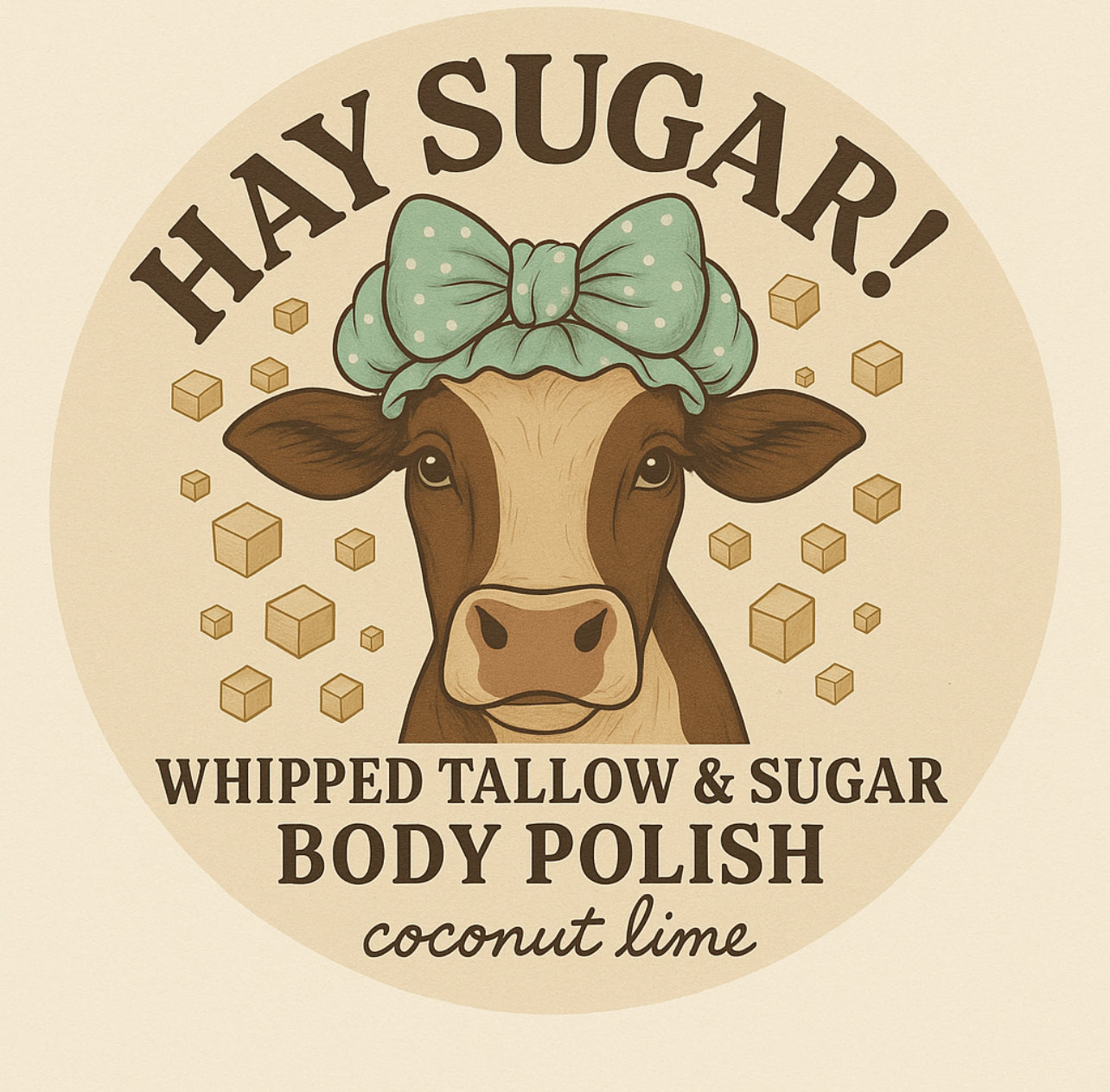 Hay Sugar! – Coconut Lime Tallow Sugar Scrub