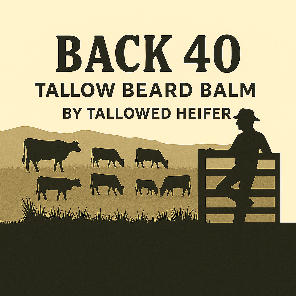 Back 40 Tallow Beard Balm – Green & Woody Scent