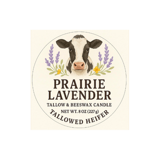 Prairie Lavender — Tallow & Beeswax Candle