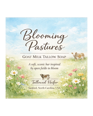 Blooming Pastures Soap, grass-fed tallow soap — Tallowed Heifer