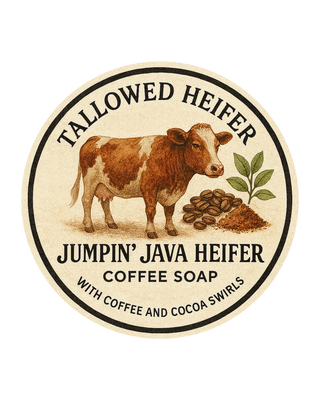 Jumpin' Java Heifer, chocolate, coffee, grass-fed tallow sugar scrub — Tallowed Heifer