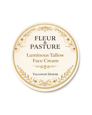 Fleur & Pasture, aloe, grass-fed tallow face cream — Tallowed Heifer