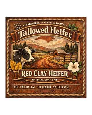 Red Dirt, grass-fed tallow soap — Tallowed Heifer
