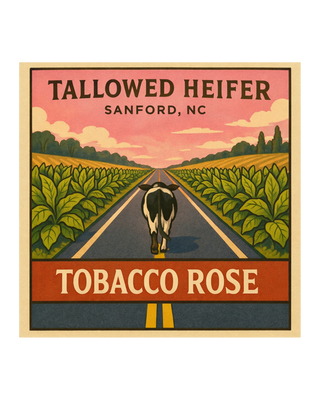 Tobacco Rose, grass-fed tallow soap — Tallowed Heifer